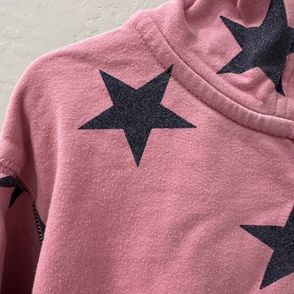 Primary Pink & Blue Star Zip Hoodie Sweatshirt - Picture 3 of 8
